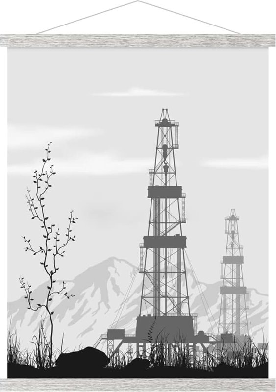 Нефтяная буровая вышка вектор