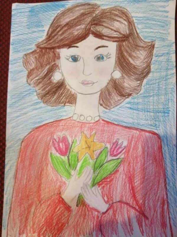 Рисунок моя мама