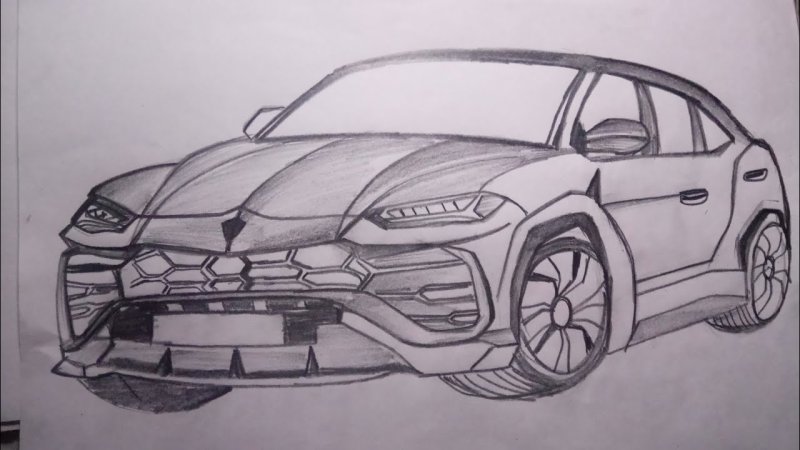 Lamborghini Urus раскраска