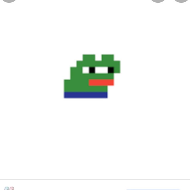 Лягушка Пепе пиксель арт