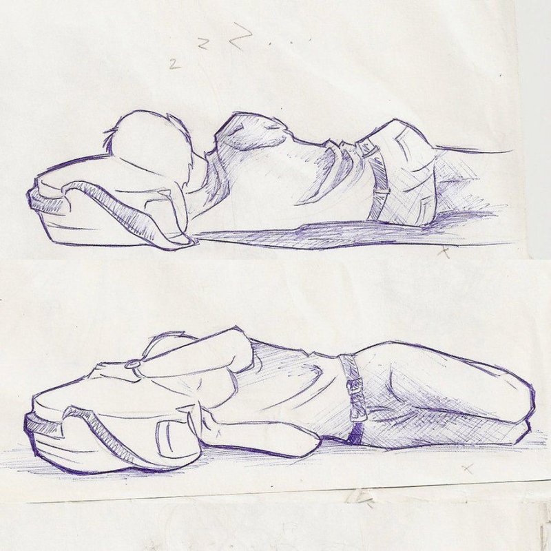 Лежащего человека
