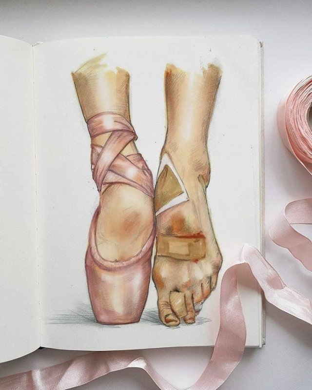 Пуанты для рисования