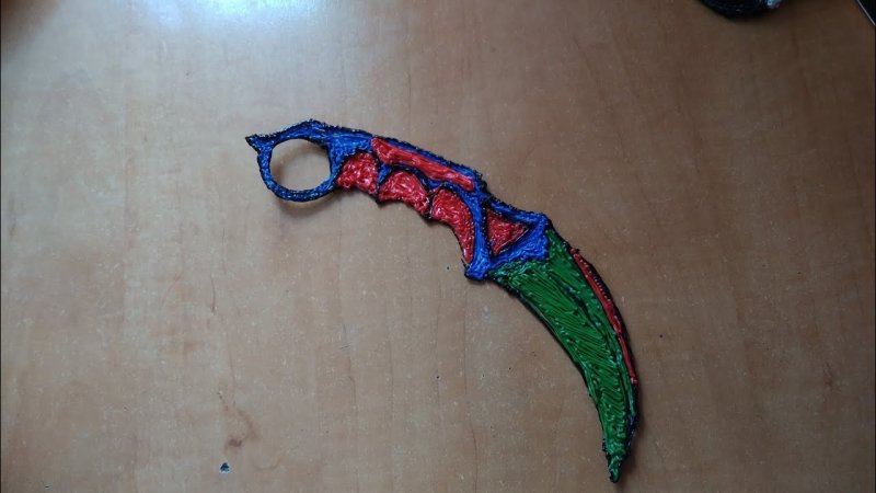 Керамбит из стандофф 3д