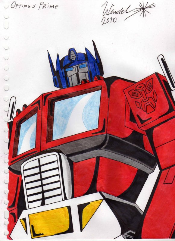 Optimus Prime рисунок