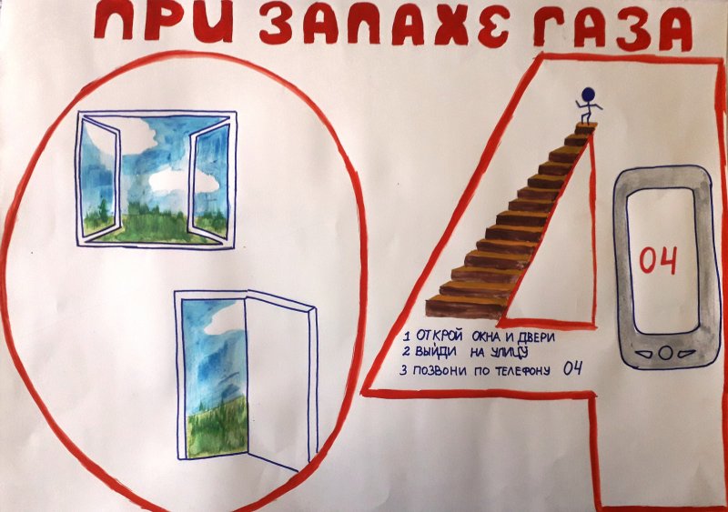 Рисунок на тему осторожно ГАЗ