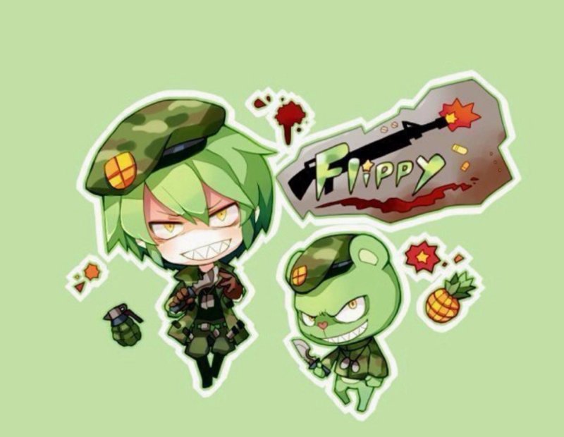 Happy Tree friends арт Чиби