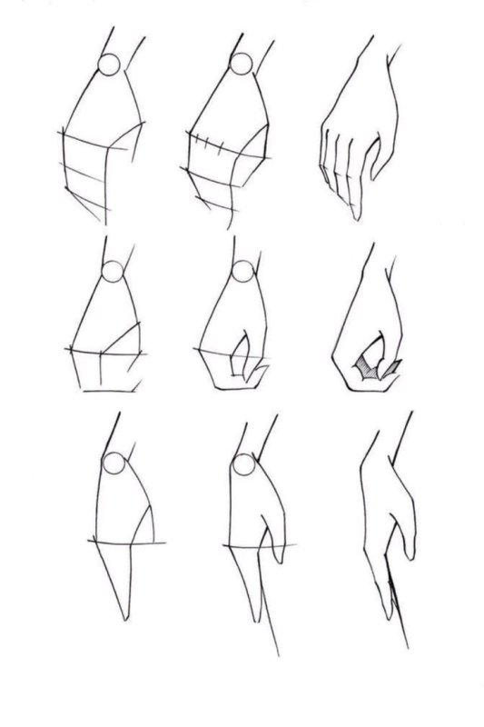 Уроки рисования рук