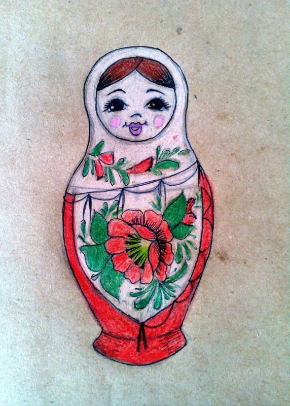 Матрешка рисунок