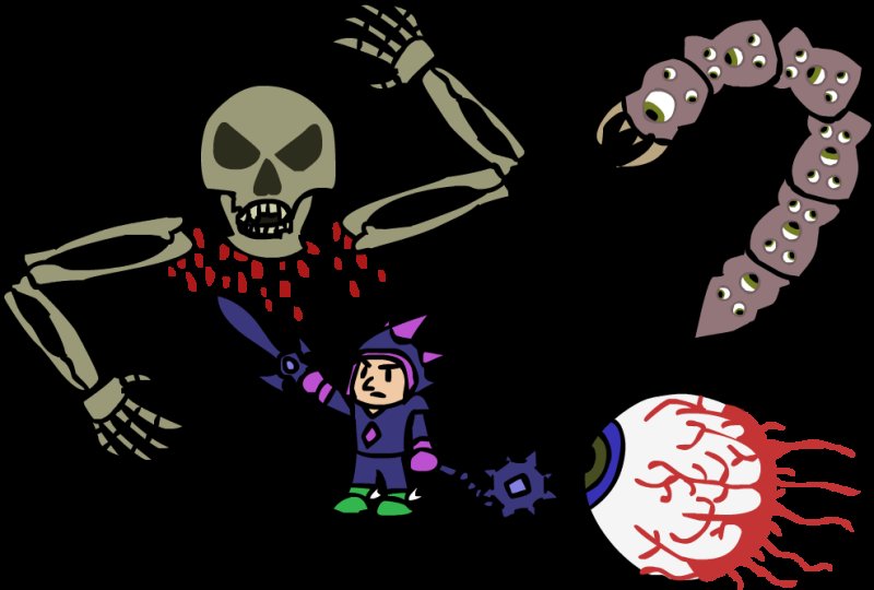 Terraria босс Скелетрон