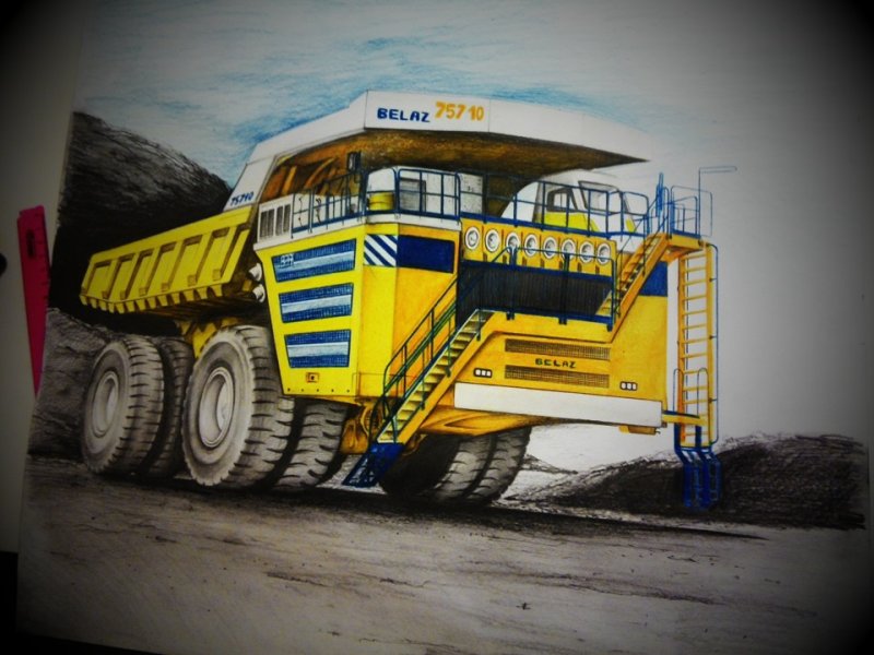 БЕЛАЗ-75710 чертежи