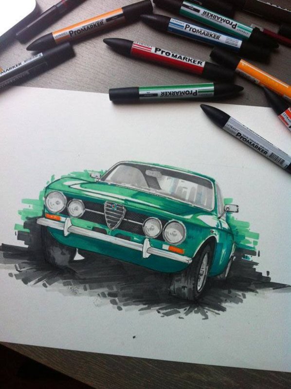 Рисование автомобиля