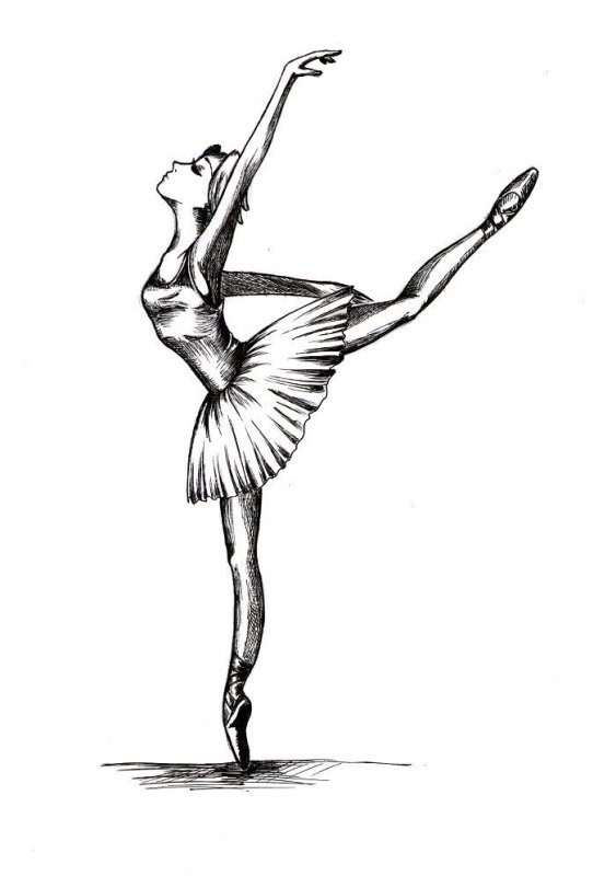 Балерина рисунок