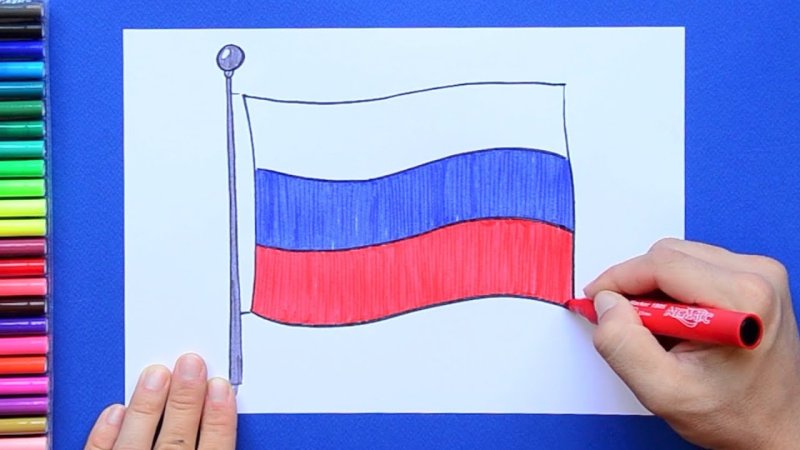 Флаг России эскиз
