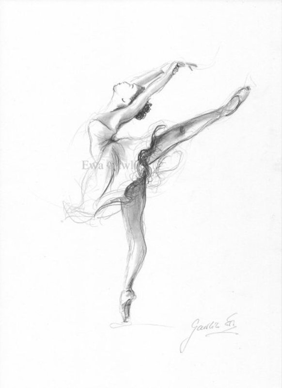 Балерина рисунок