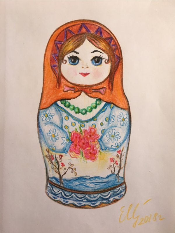 Роспись матрешки