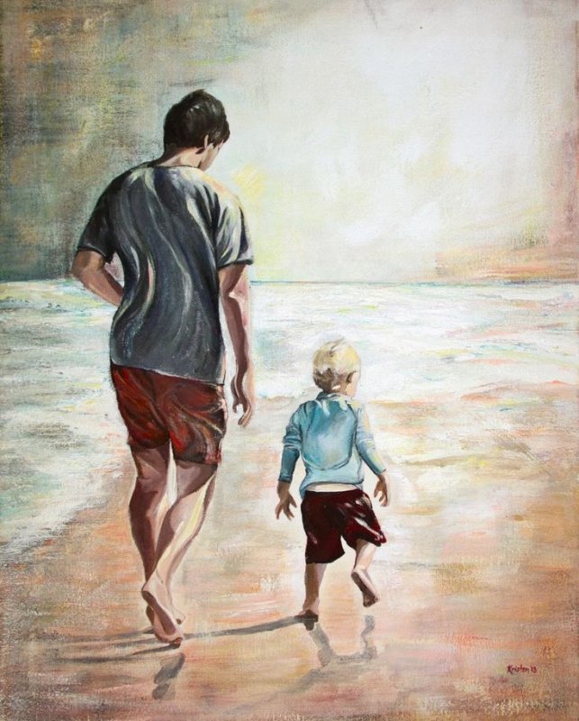 Родители и дети живопись
