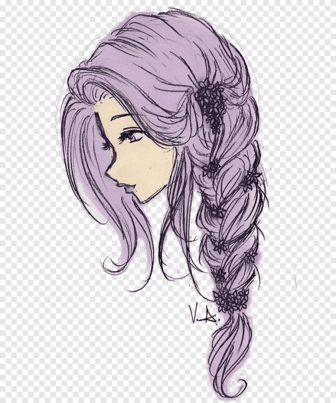 Рисунки девушек карандашом в стиле арт