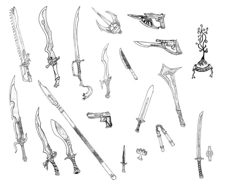 Зарисовки оружия
