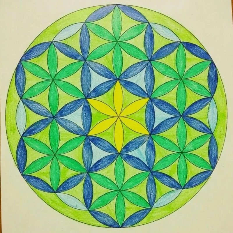 Панно цветок жизни