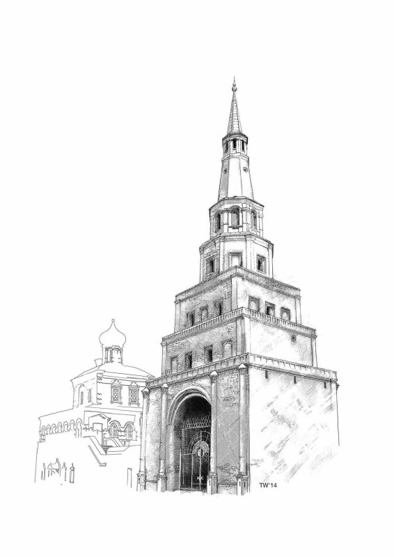 Казанский Кремль, кул Шариф, башня Сююмбике