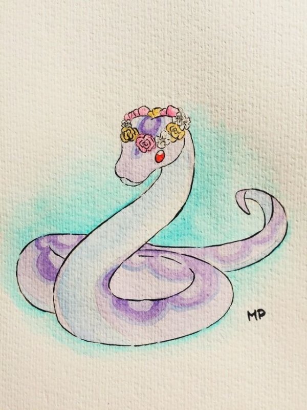 Рисунки змей для срисовки