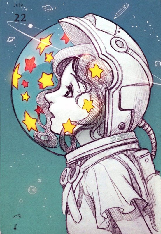 Космос рисунок
