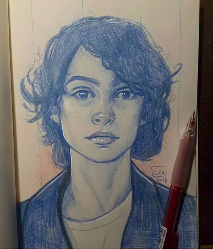 Рисунок Финна Вулфарда