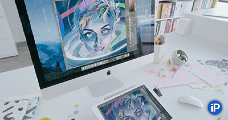 Художник на компьютере