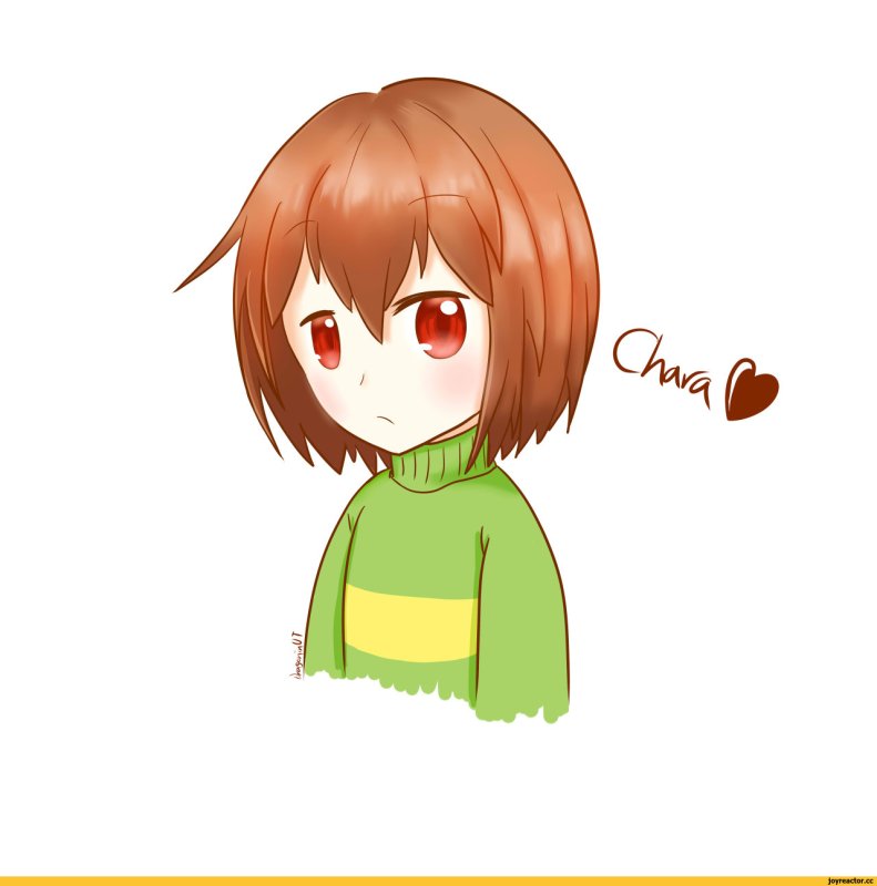 Рисунок Чара из Undertale