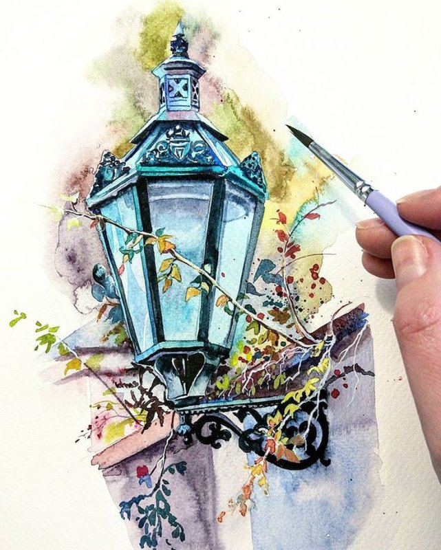 Рисунки акварелью