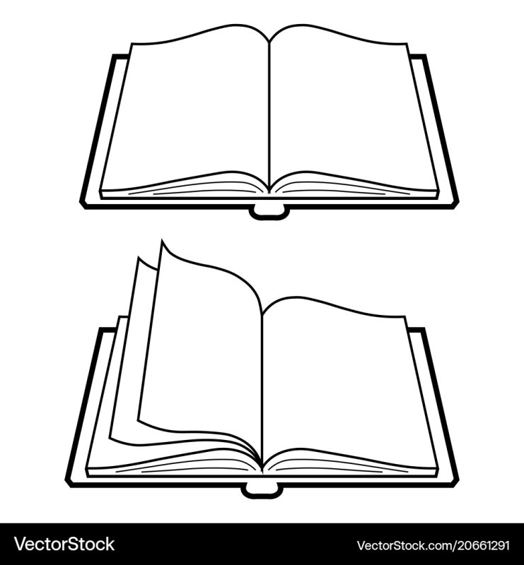Рисунок книги в развернутом виде