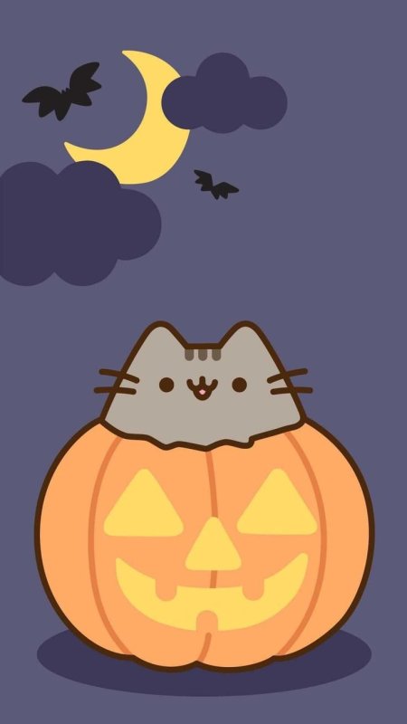 Котик Пушин Хэллоуин