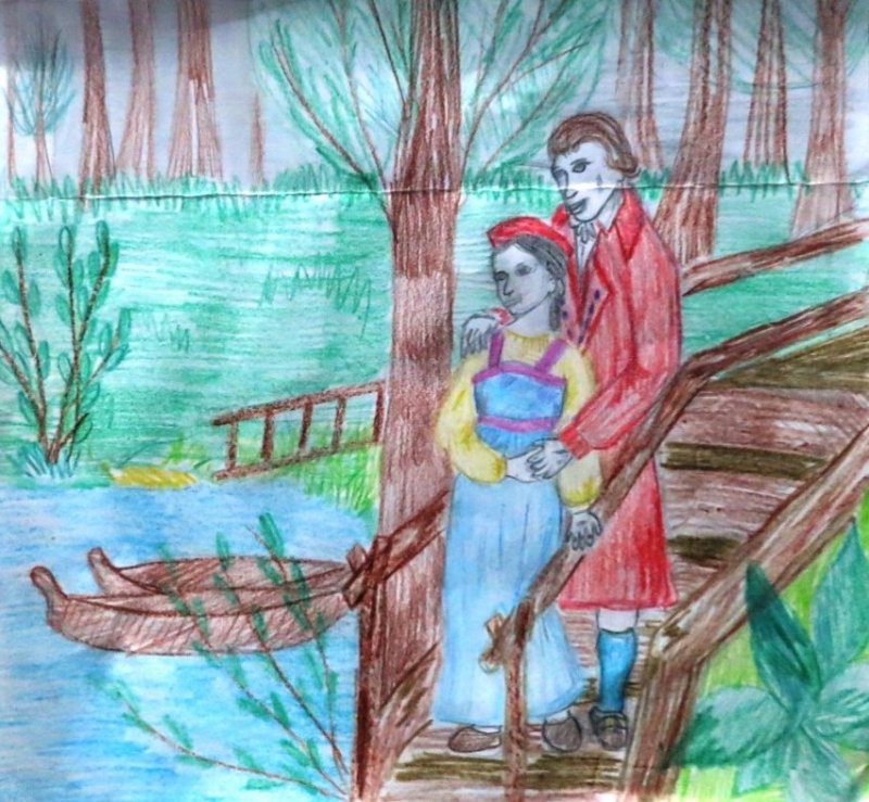 Бедная Лиза рисунок