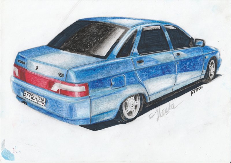 ВАЗ 2112 рисунок