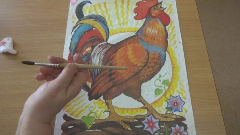 Рисование петушок