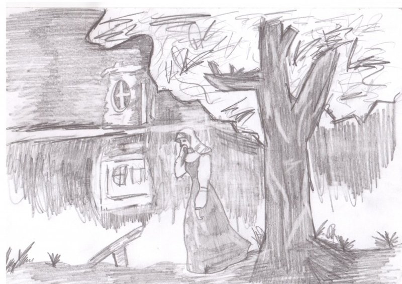 Бедная Лиза рисунок