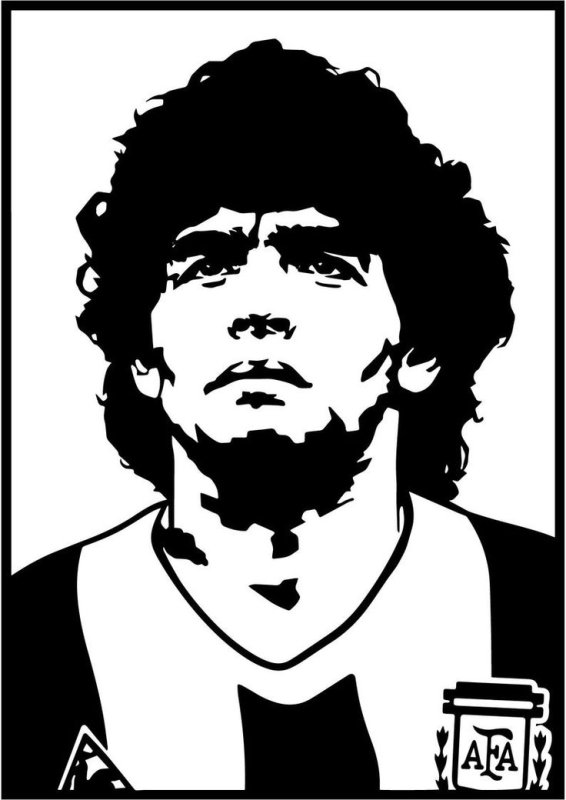 диего марадона портрет