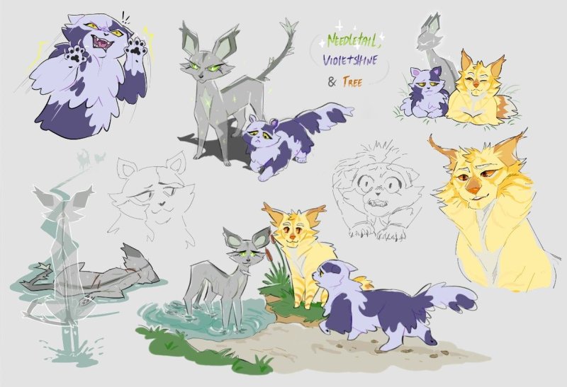 Needletail and violetshine