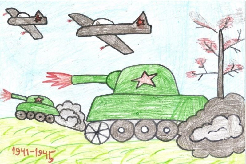 Рисунки на военную тему для срисовки