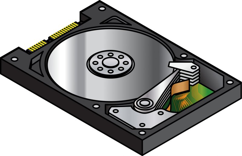 SSD диск вектор
