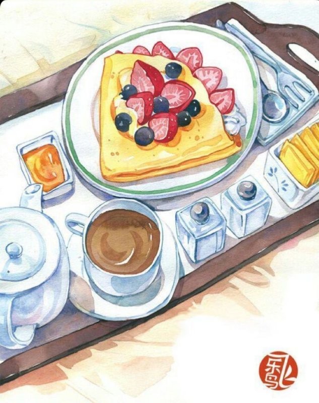 рисунки еда