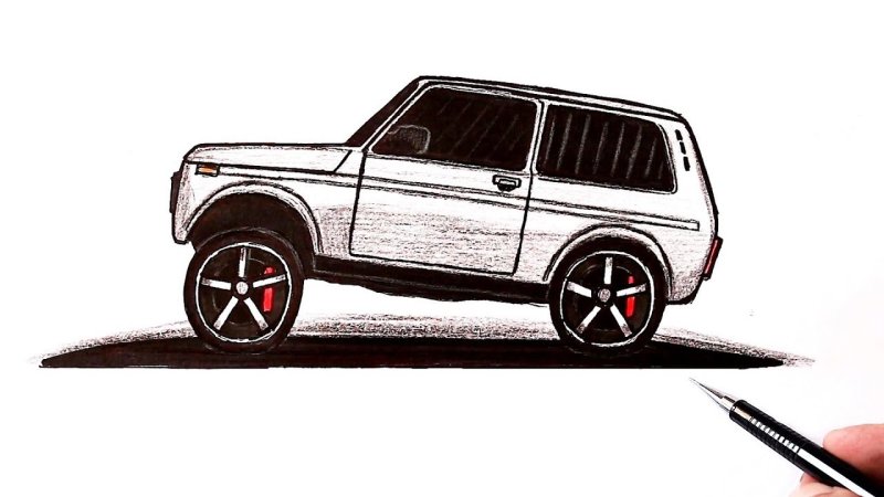 ВАЗ 2121 Нива рисунок