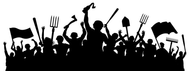 Митинг силуэт
