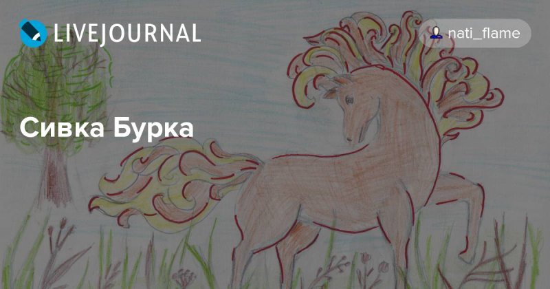 Сивка бурка рисунок