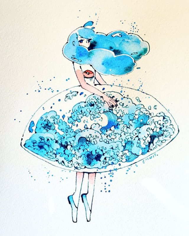 Зарисовки воды милые