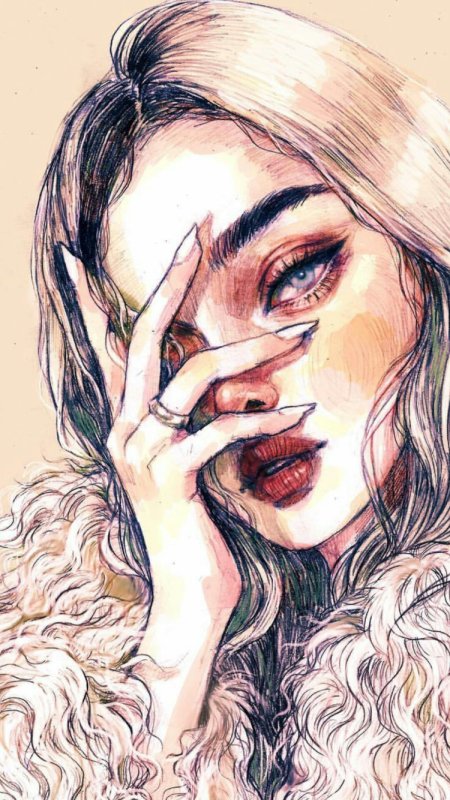 Девушка рисунок