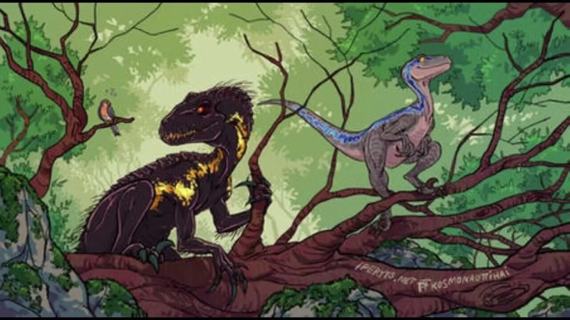 Мир Юрского периода Блю и Индораптор