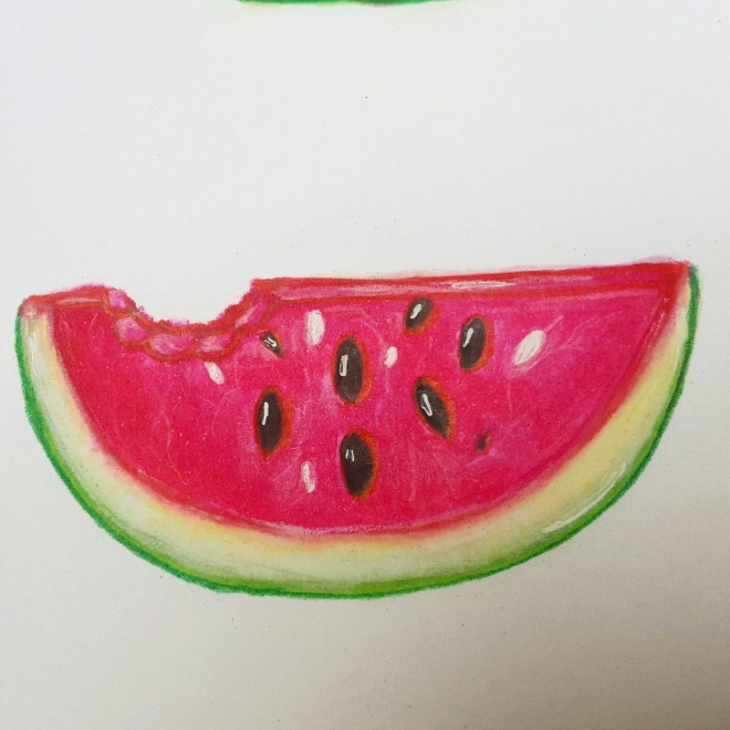 Лёгкие рисунки Арбуз