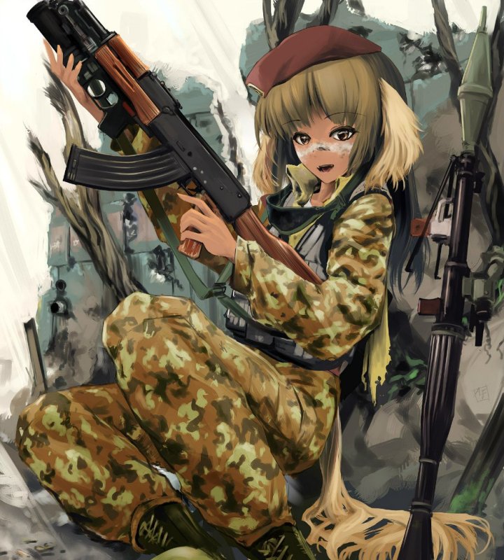 Аниме в армейской форме