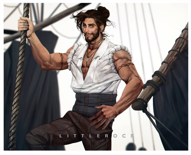 парень пират